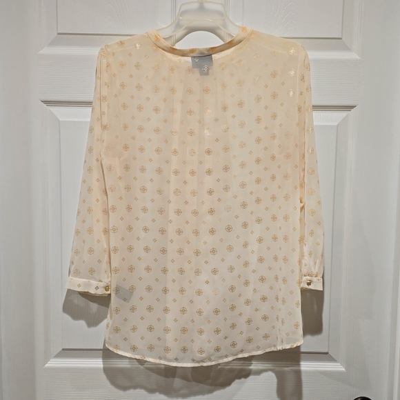 Liz Claiborne Career Sheer Blouse - Picture 5 of 5